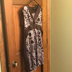 Tie back cap sleeve dress